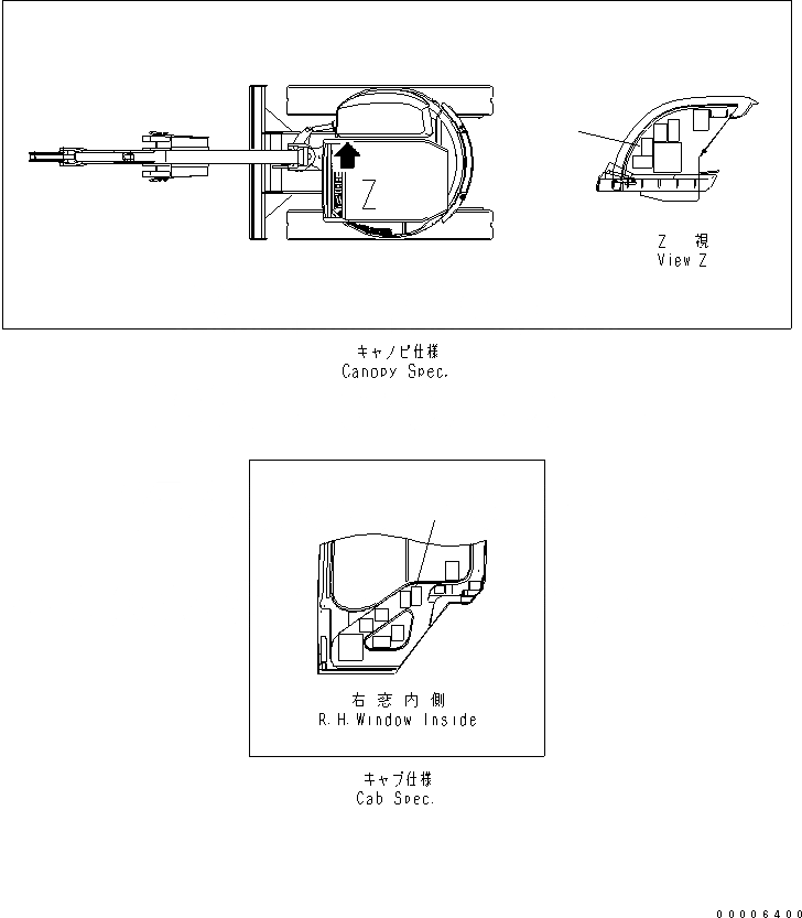 Схема запчастей Komatsu MX27 - ПЛАСТИНА (ISO PATTERN OPERATING ПЛАСТИНА) МАРКИРОВКА