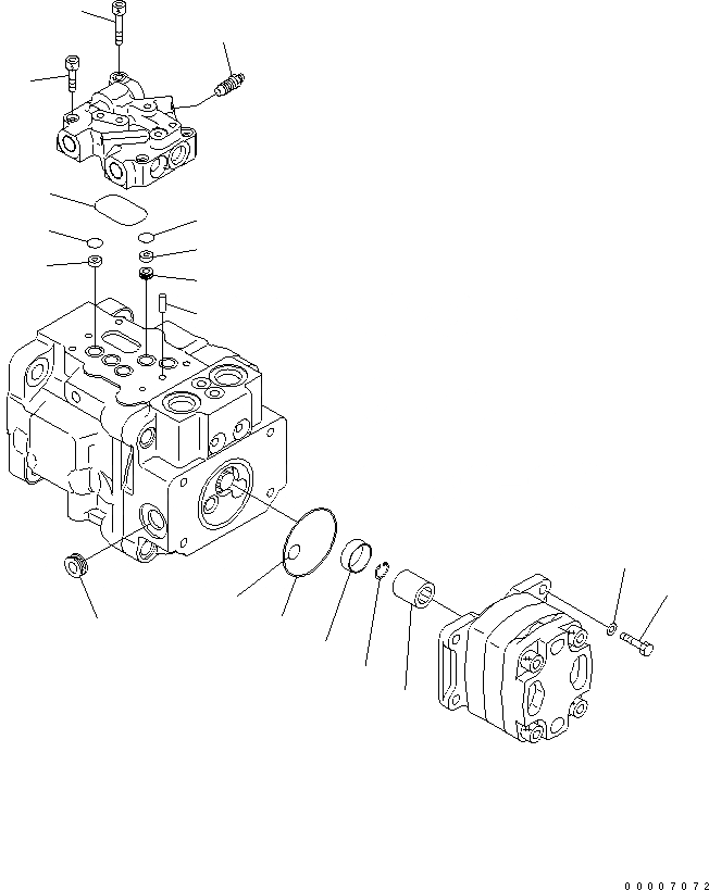 Схема запчастей Komatsu MX27 - ОСНОВН. НАСОС (/) ОСНОВН. КОМПОНЕНТЫ И РЕМКОМПЛЕКТЫ