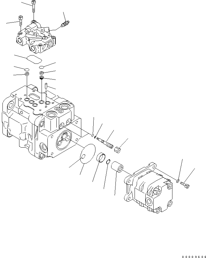 Схема запчастей Komatsu MX352 - ОСНОВН. НАСОС (/) ОСНОВН. КОМПОНЕНТЫ И РЕМКОМПЛЕКТЫ