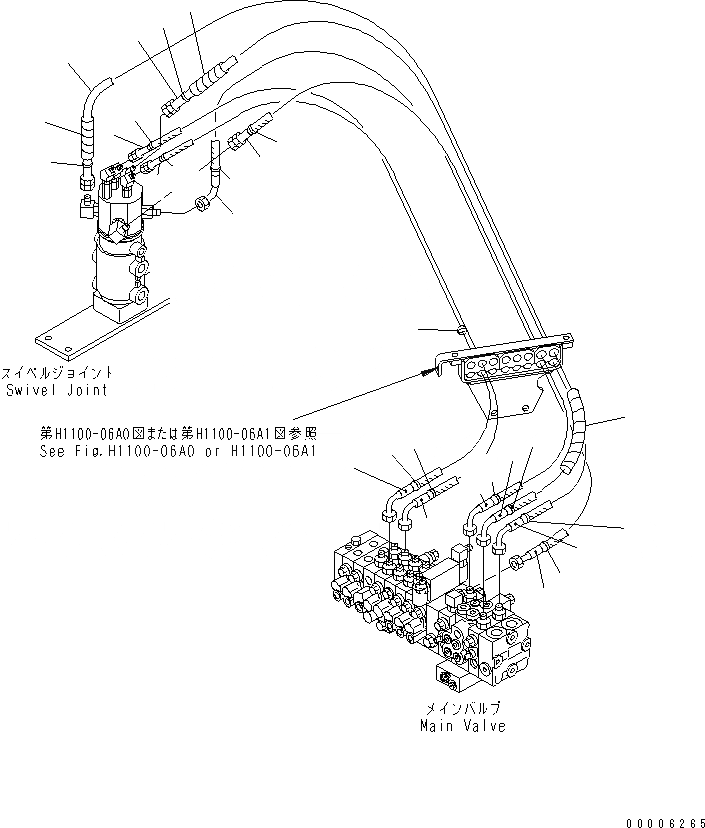 Схема запчастей Komatsu MX35 - ЛИНИЯ АКТУАТОРА (ХОД И ОТВАЛ УПРАВЛ-Е) ГИДРАВЛИКА