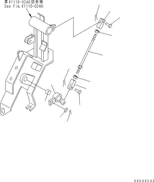 Схема запчастей Komatsu MX35 - ОСНОВН. КОНСТРУКЦИЯ (РЫЧАГ БЛОКИРОВКИ МЕХАНИЗМ) КАБИНА ОПЕРАТОРА И СИСТЕМА УПРАВЛЕНИЯ