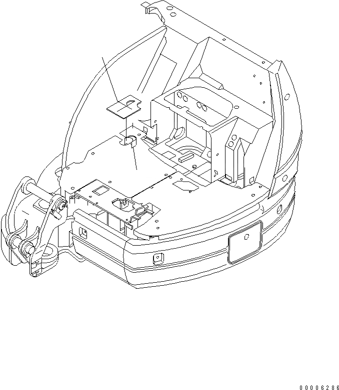 Схема запчастей Komatsu MX35 - ПОКРЫТИЕ ПОЛА (ВНУТР. УПЛОТНЕНИЕ) (НАВЕС) КАБИНА ОПЕРАТОРА И СИСТЕМА УПРАВЛЕНИЯ