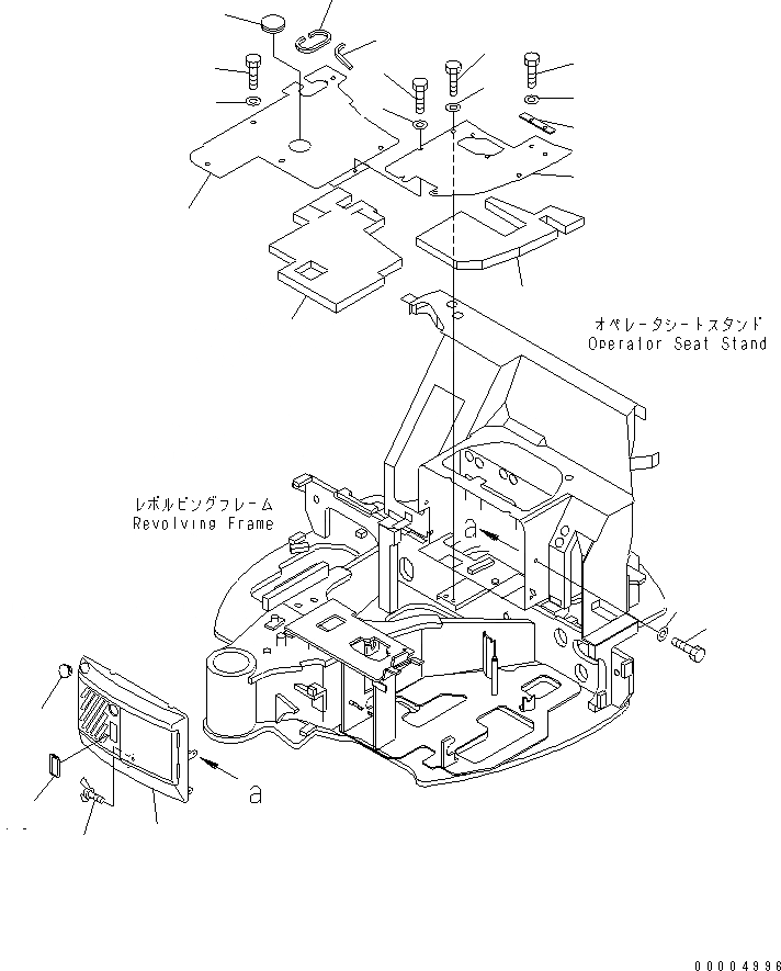 Схема запчастей Komatsu MX35 - ПОКРЫТИЕ ПОЛА (ПОЛ КАБИНЫ) (КАБИНА) (-АКТУАТОР НАВЕСН. ОБОРУД) КАБИНА ОПЕРАТОРА И СИСТЕМА УПРАВЛЕНИЯ