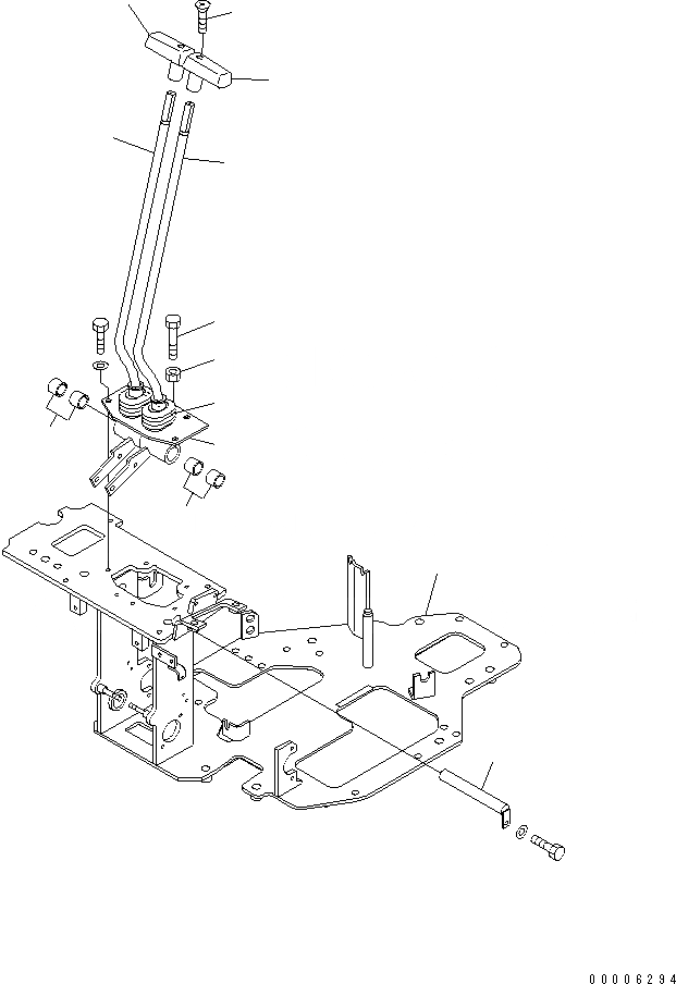 Схема запчастей Komatsu MX35 - РАБОЧ. УПРАВЛ-Е (КОНТРОЛЬ ХОДА /) КАБИНА ОПЕРАТОРА И СИСТЕМА УПРАВЛЕНИЯ