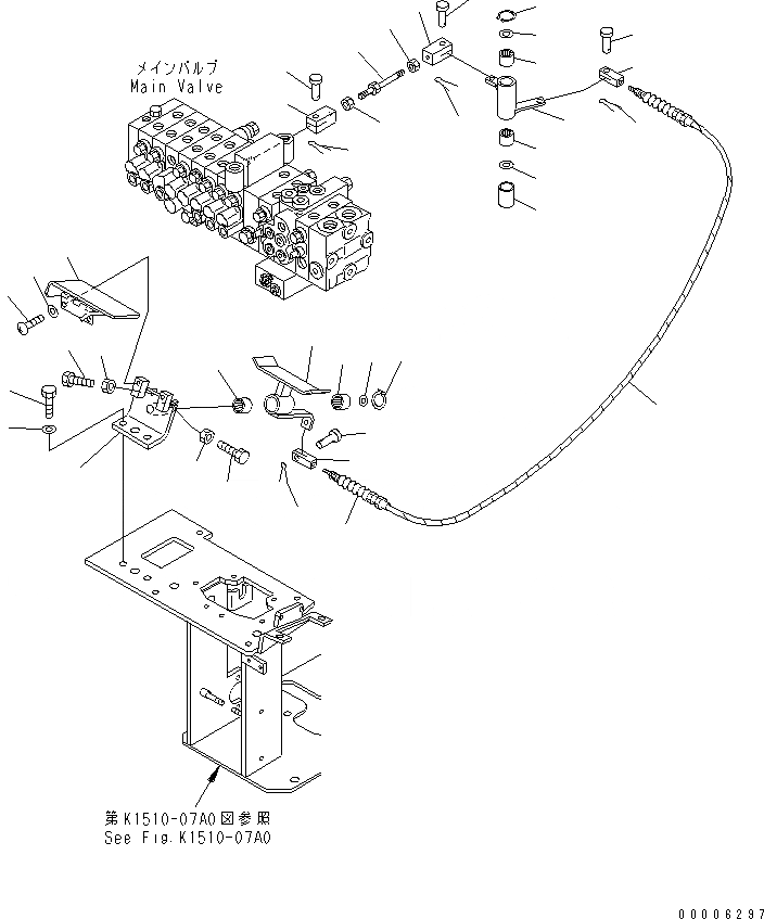 Схема запчастей Komatsu MX35 - РАБОЧ. УПРАВЛ-Е (ПОВОРОТН. УПРАВЛ-Е) КАБИНА ОПЕРАТОРА И СИСТЕМА УПРАВЛЕНИЯ