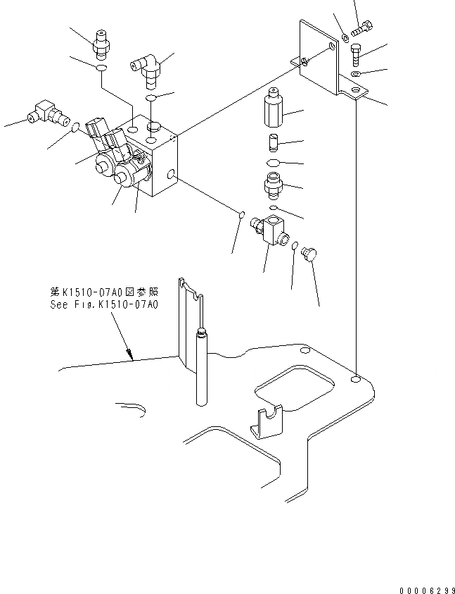 Схема запчастей Komatsu MX35 - РАБОЧ. УПРАВЛ-Е (СОЛЕНОИДНЫЙ КЛАПАН) КАБИНА ОПЕРАТОРА И СИСТЕМА УПРАВЛЕНИЯ