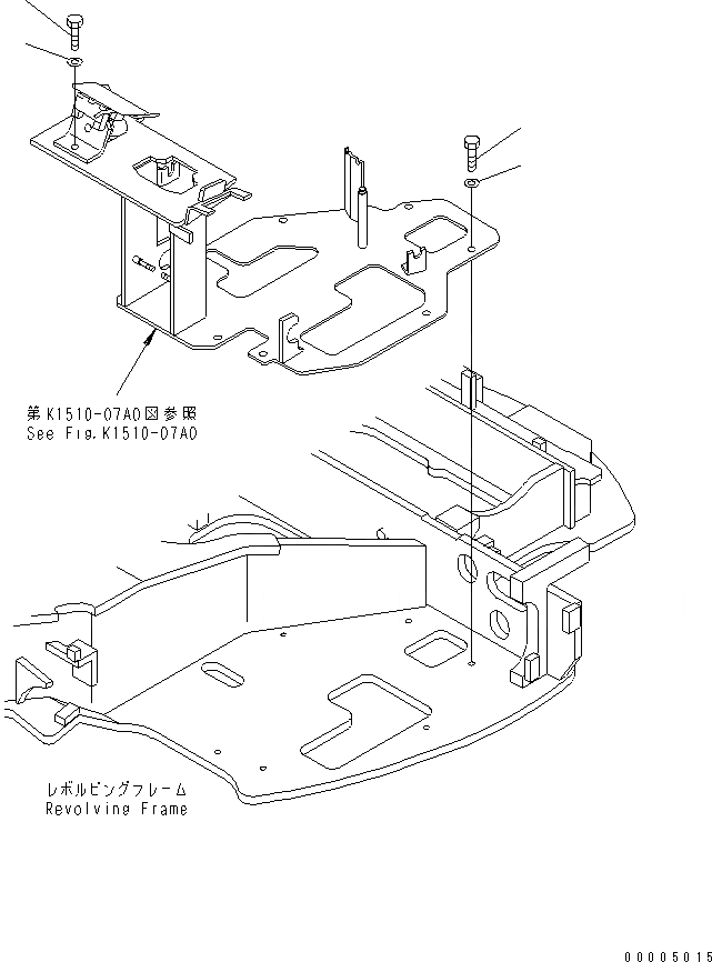 Схема запчастей Komatsu MX35 - РАБОЧ. УПРАВЛ-Е (КРЕПЛЕНИЕ БОЛТ) КАБИНА ОПЕРАТОРА И СИСТЕМА УПРАВЛЕНИЯ