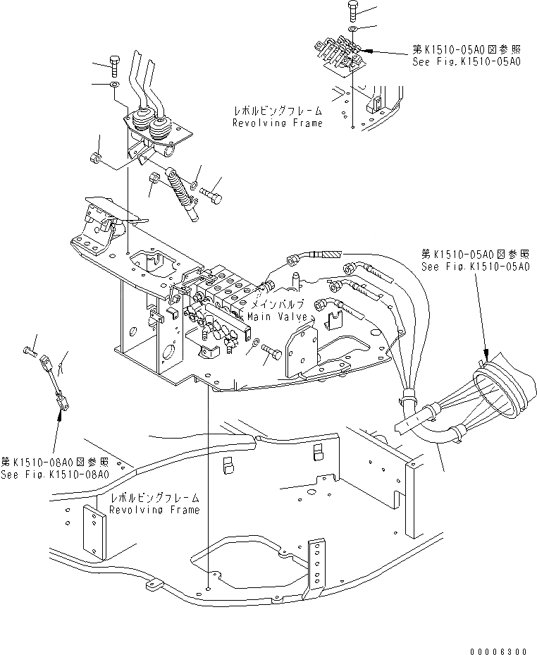 Схема запчастей Komatsu MX35 - РАБОЧ. УПРАВЛ-Е (ОСНОВН. УПРАВЛ-Е КОМПОНЕНТЫ) КАБИНА ОПЕРАТОРА И СИСТЕМА УПРАВЛЕНИЯ