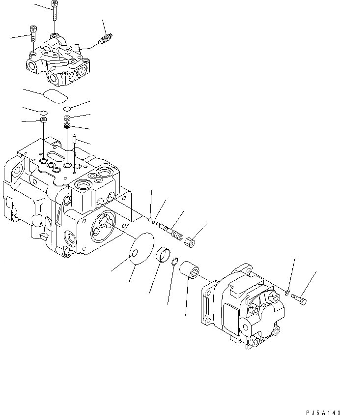 Схема запчастей Komatsu MX35 - ОСНОВН. НАСОС (/) ОСНОВН. КОМПОНЕНТЫ И РЕМКОМПЛЕКТЫ