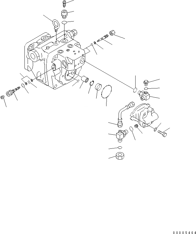 Схема запчастей Komatsu MX45 - ОСНОВН. НАСОС (/) (КОНДИЦ. ВОЗДУХА) ОСНОВН. КОМПОНЕНТЫ И РЕМКОМПЛЕКТЫ