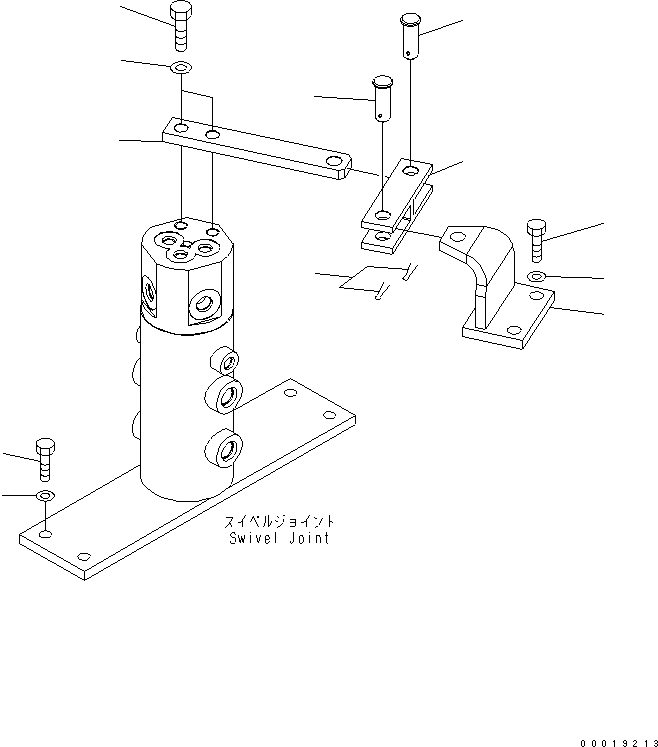 Схема запчастей Komatsu MX502 - ПОВОРОТНОЕ СОЕДИНЕНИЕ КРЕПЛЕНИЕ ПОВОРОТН. КРУГ И КОМПОНЕНТЫ