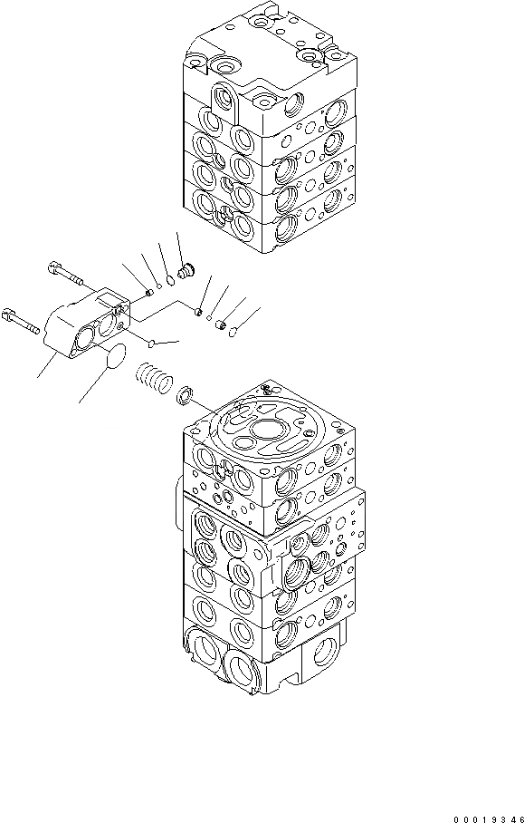 Схема запчастей Komatsu MX502 - ОСНОВН. КЛАПАН (8-КЛАПАН) (7/) ОСНОВН. КОМПОНЕНТЫ И РЕМКОМПЛЕКТЫ