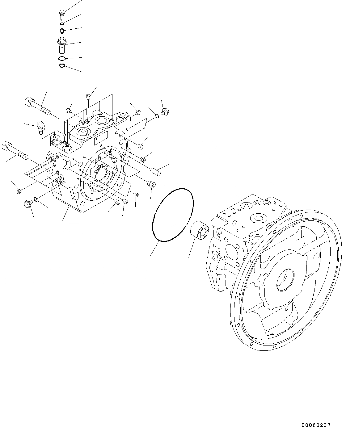 Схема запчастей Komatsu PC130-8 - ОСНОВН. ПОРШЕНЬ НАСОС, ВНУТР. ЧАСТИ (/9) ОСНОВН. ПОРШЕНЬ НАСОС