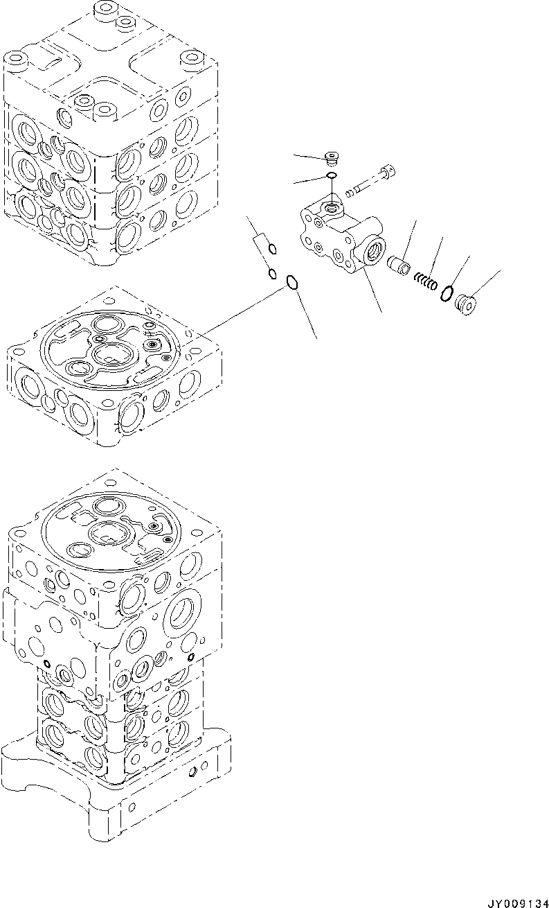 Схема запчастей Komatsu PC130-8 - ОСНОВН. УПРАВЛЯЮЩ. КЛАПАН, -АКТУАТОР, ВНУТР. ЧАСТИ (9/7) ОСНОВН. УПРАВЛЯЮЩ. КЛАПАН, -АКТУАТОР
