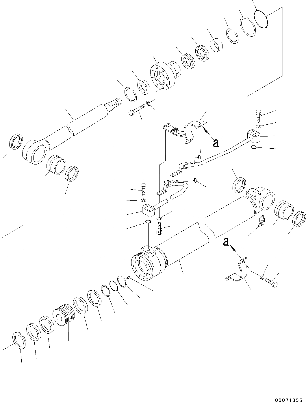 Схема запчастей Komatsu PC130-8 - ЦИЛИНДР СТРЕЛЫ, ЧАС. СИСТ. СМАЗКИ ТИП, (/) ЦИЛИНДР СТРЕЛЫ, ЧАС. СИСТ. СМАЗКИ ТИП