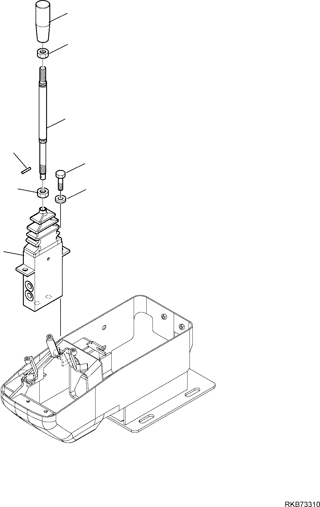 Схема запчастей Komatsu PC14R-3 HS - РЫЧАГ УПРАВЛЕНИЯ ОТВАЛОМ СИСТЕМА УПРАВЛЕНИЯ И ОСНОВНАЯ РАМА