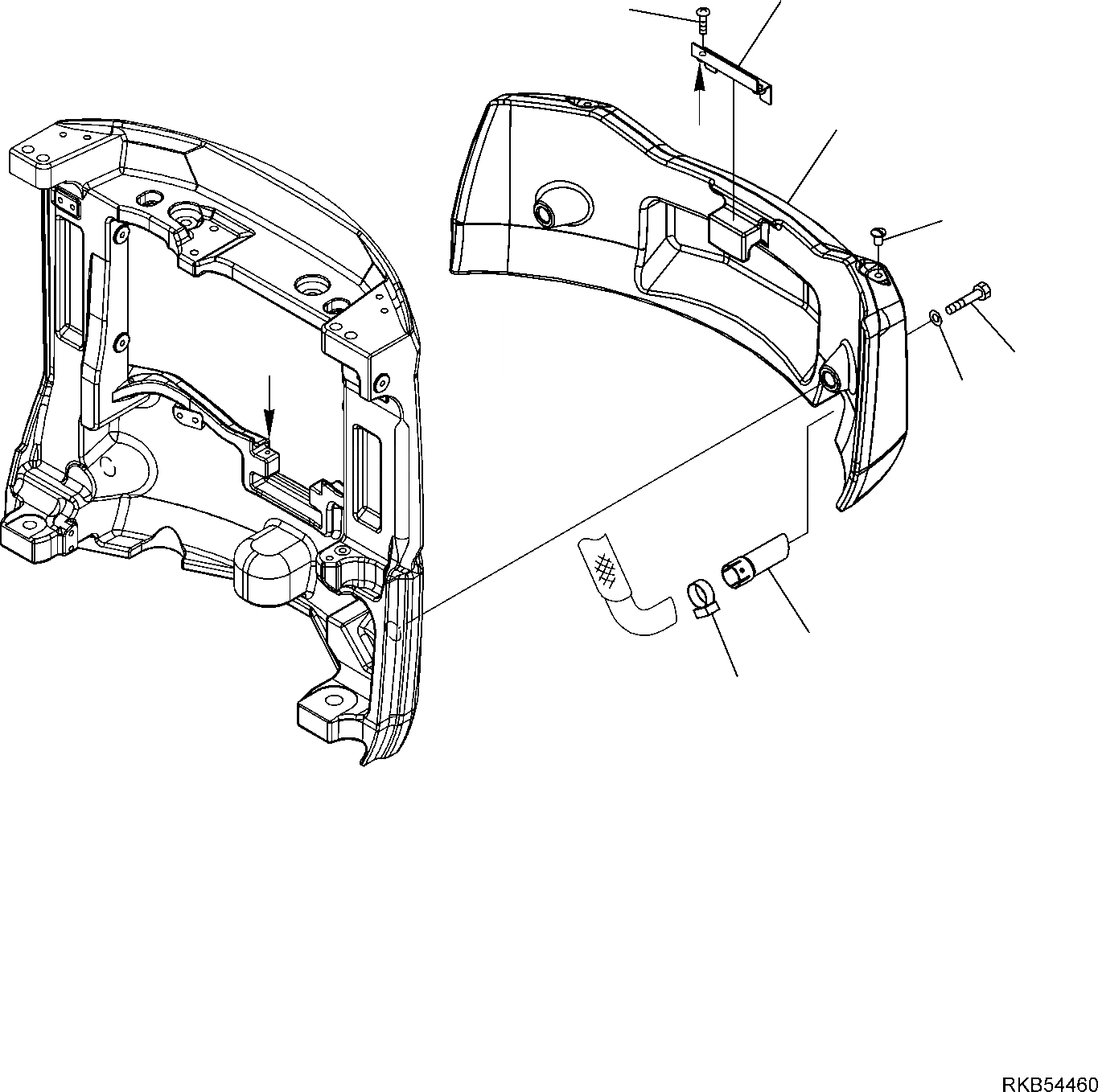 Схема запчастей Komatsu PC14R-3 HS - ДОПОЛН. ПРОТИВОВЕС СИСТЕМА УПРАВЛЕНИЯ И ОСНОВНАЯ РАМА
