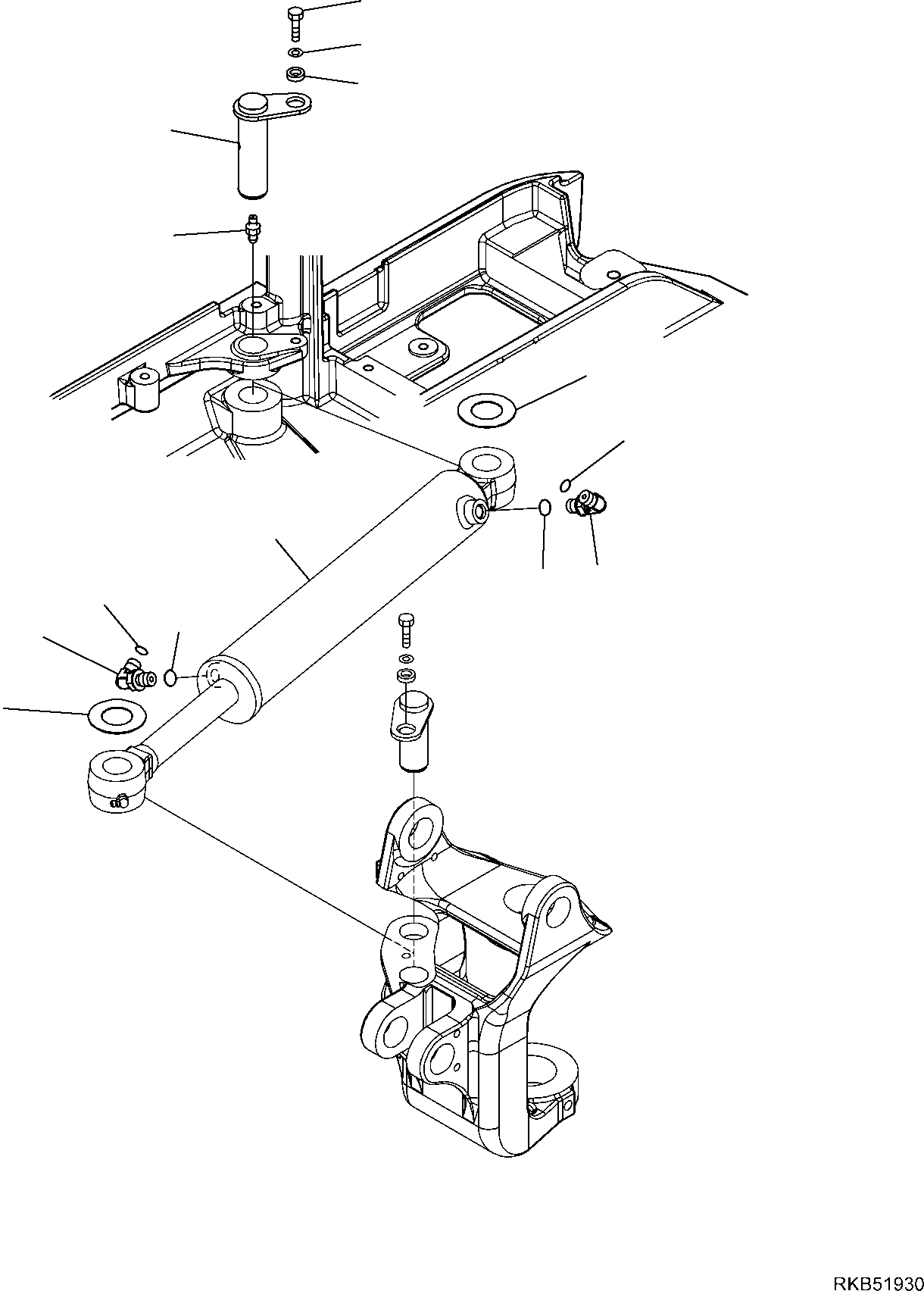 Схема запчастей Komatsu PC14R-3 HS - ЦИЛИНДР ПОВОРОТА СТРЕЛЫ (ЭЛЕМЕНТЫ КРЕПЛЕНИЯ) РАБОЧЕЕ ОБОРУДОВАНИЕ