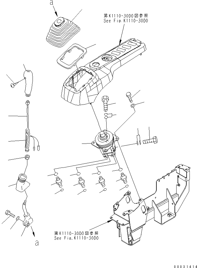 Схема запчастей Komatsu PC160LC-7 - ОСНОВН. КОНСТРУКЦИЯ (КАБИНА) (РЫЧАГ И КЛАПАН) (ПРАВ.)(№B-) КАБИНА ОПЕРАТОРА И СИСТЕМА УПРАВЛЕНИЯ