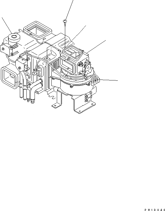 Схема запчастей Komatsu PC160LC-7 - БЛОК В СБОРЕ (С КОНДИЦИОНЕРОМ) ОСНОВН. КОМПОНЕНТЫ И РЕМКОМПЛЕКТЫ