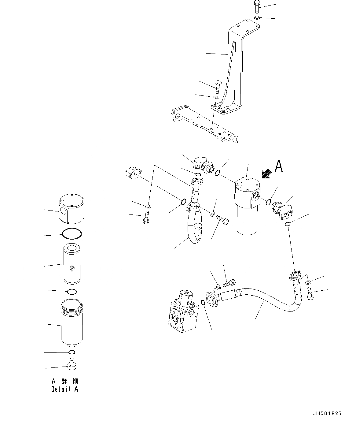 Схема запчастей Komatsu PC160LC-8 - АКТУАТОР ТРУБЫ, -АКТУАТОР, ВОЗВРАТ. ТРУБЫ ГИДРАВЛИКА