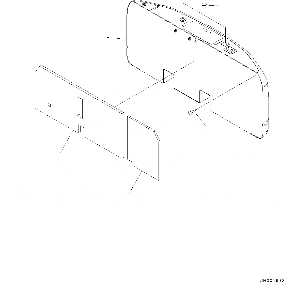 Схема запчастей Komatsu PC160LC-8 - ПРОТИВОВЕС, 8KG ЧАСТИ КОРПУСАS И КРЫШКИ