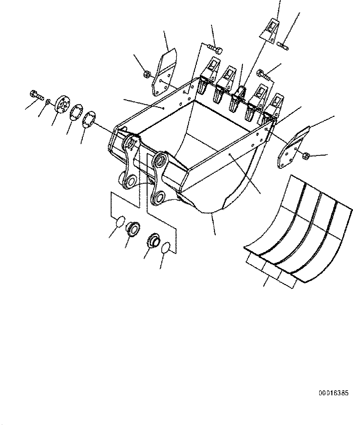 Схема запчастей Komatsu PC160LC-8 - КОВШ, .M (CECE .M), 9MM (ГОРИЗОНТАЛЬН. ПАЛЕЦ) (С РЕГУЛЯТОРОМ) РАБОЧЕЕ ОБОРУДОВАНИЕ