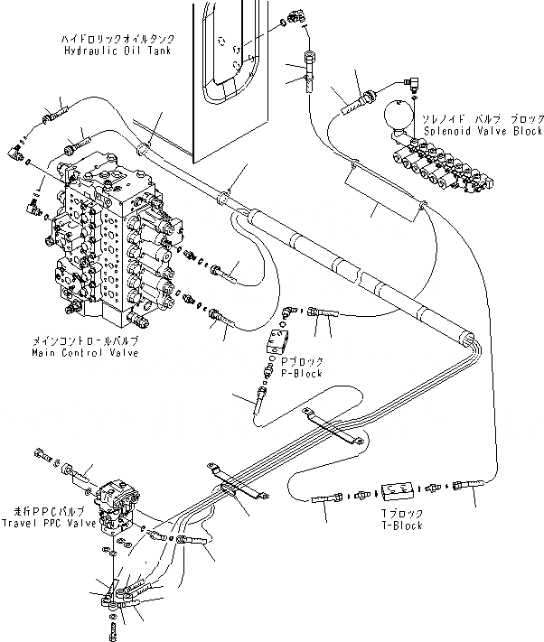 Схема запчастей Komatsu PC200-8 - КАБИНА (ПОЛ) (P.P.C.ТРУБЫ ДЛЯ ХОД КЛАПАН) (KAL СПЕЦ-Я.)(№C-) КАБИНА ОПЕРАТОРА И СИСТЕМА УПРАВЛЕНИЯ