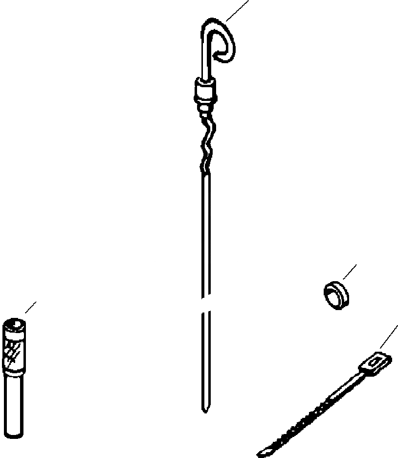 Схема запчастей Komatsu PC200LC-6LE - FIG. A-AA DIPSTICK ДВИГАТЕЛЬ