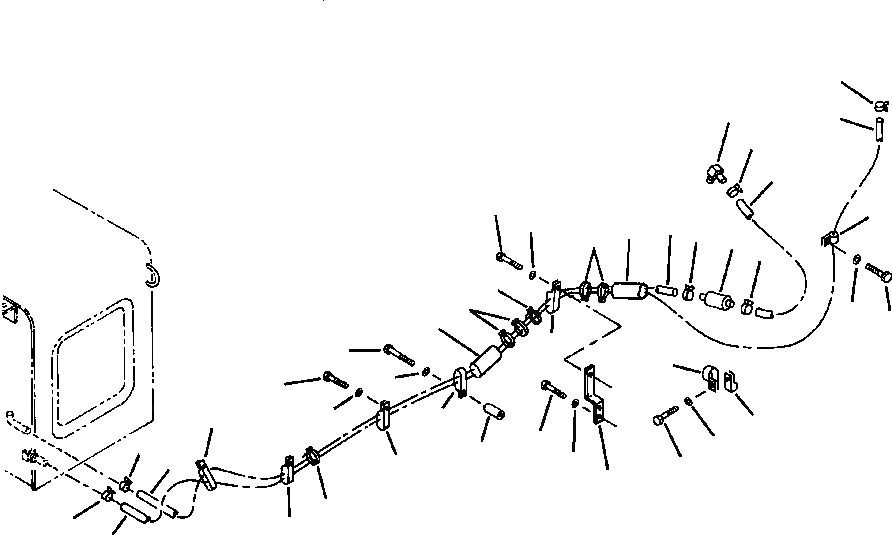 Схема запчастей Komatsu PC200LC-6LE - FIG. D-A ТОПЛИВНАЯ ЛИНИЯ ТОПЛИВН. БАК. AND КОМПОНЕНТЫ