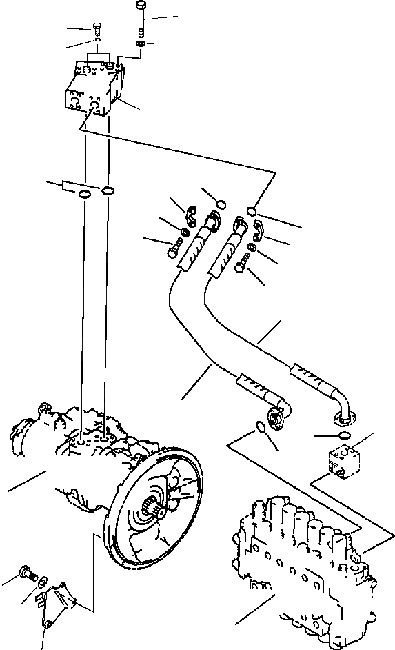Схема запчастей Komatsu PC200LC-6LE - FIG. H-A ГИДРОЛИНИЯ - ЛИНИЯ ПОДАЧИ ПРОХОДНОЙ ФИЛЬТР ГИДРАВЛИКА