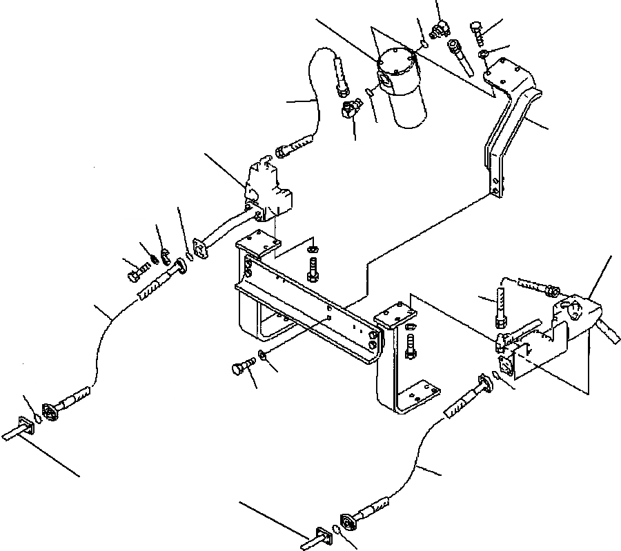 Схема запчастей Komatsu PC200LC-6LE - FIG. H7-A НАВЕСНОЕ ОБОРУД-Е - АКТУАТОР - ВОЗВРАТ. ЛИНИЯ ГИДРАВЛИКА