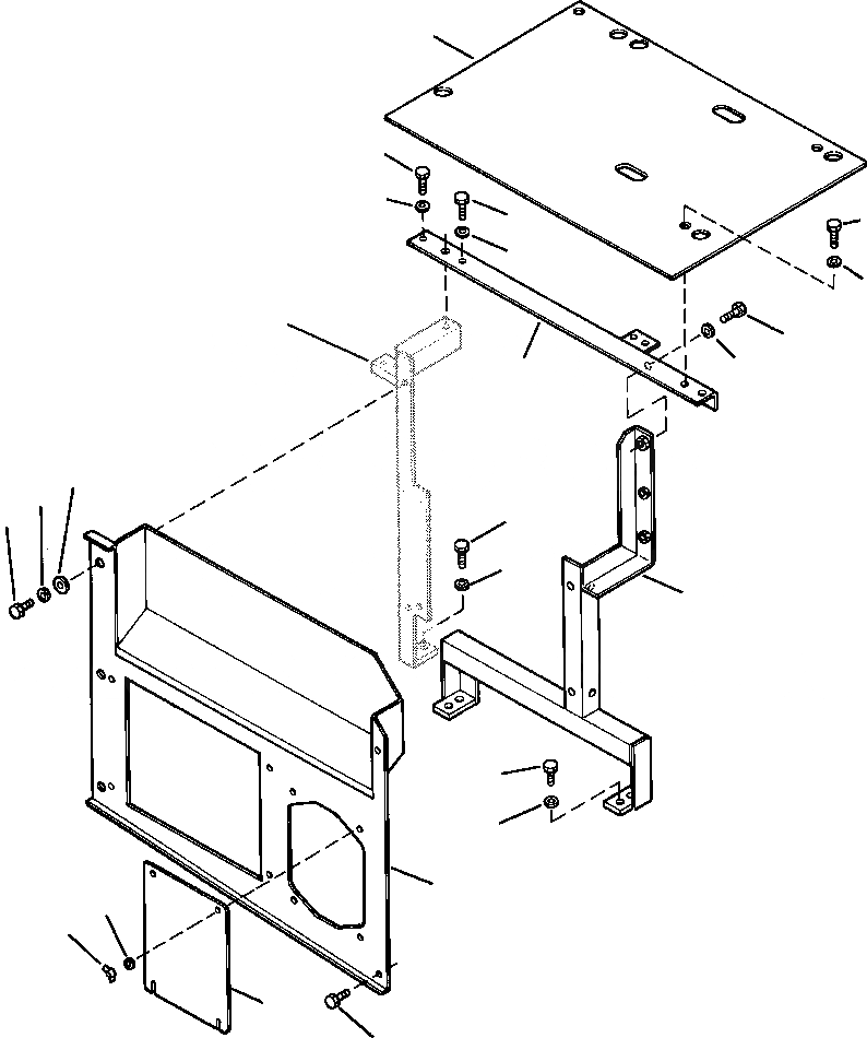 Схема запчастей Komatsu PC200LC-6LE - FIG. M-A ПЕРЕГОРОДКА. - КОНДИЦ. ВОЗДУХА ЧАСТИ КОРПУСА