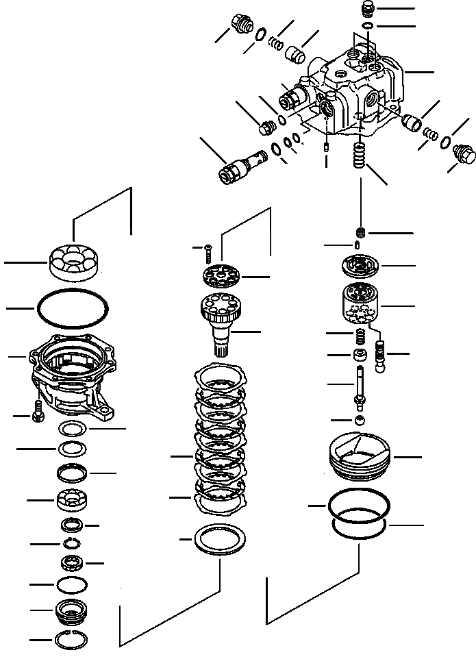 Схема запчастей Komatsu PC200LC-6LE - FIG. N-A МОТОР ПОВОРОТА ПОВОРОТН. КРУГ И КОМПОНЕНТЫ