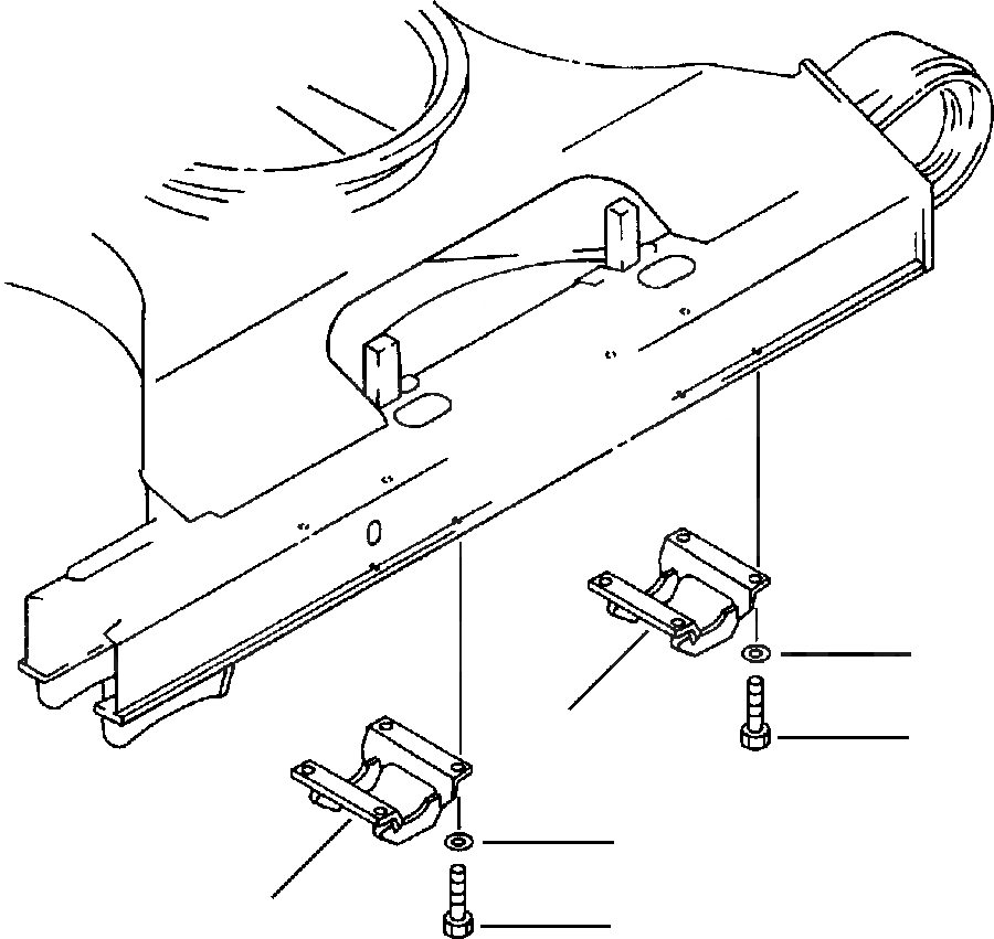 Схема запчастей Komatsu PC200LC-6LE - FIG. R-A ЗАЩИТА ОПОРНЫХ КАТКОВ ХОДОВАЯ