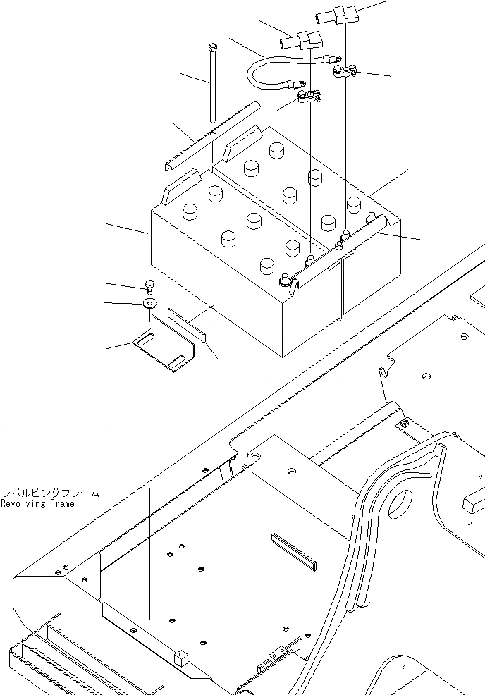 Схема запчастей Komatsu PC200-8 - АККУМУЛЯТОР (ВЫСОК. ЕМК.) (ЖИДКОСТН. ТИПА)(№C-C) ЭЛЕКТРИКА