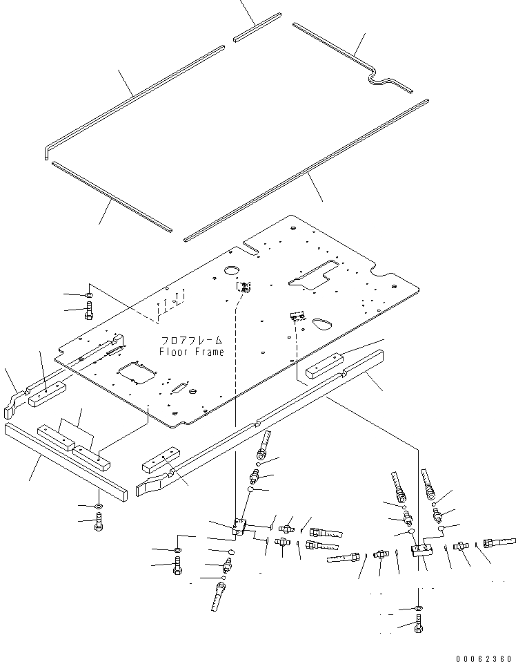 Схема запчастей Komatsu PC200-8 - КАБИНА (ПОЛ) (P¤ T БЛОК И УПЛОТНЕНИЕ)(№C-) КАБИНА ОПЕРАТОРА И СИСТЕМА УПРАВЛЕНИЯ