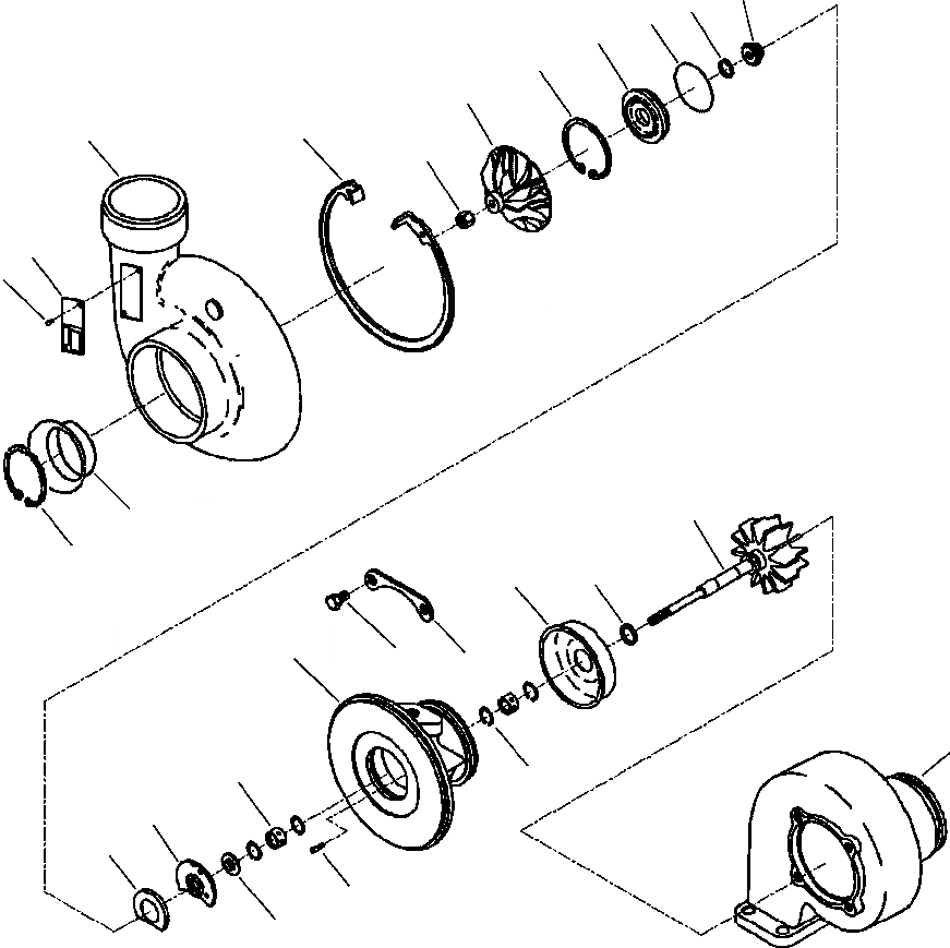 Схема запчастей Komatsu PC200LC-8 - A-AC ТУРБОНАГНЕТАТЕЛЬ ДВИГАТЕЛЬ