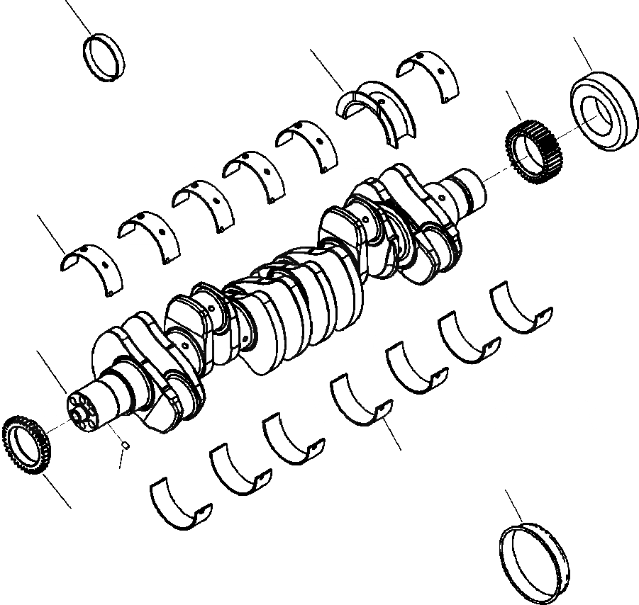 Схема запчастей Komatsu PC200LC-8 - A-AA КОЛЕНВАЛ ДВИГАТЕЛЬ