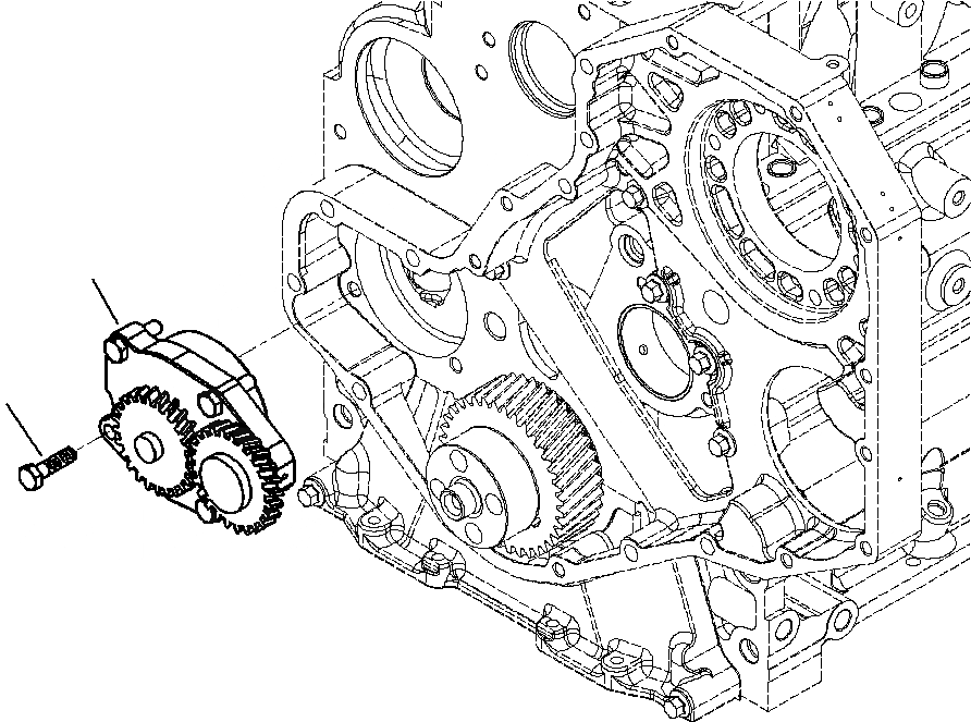 Схема запчастей Komatsu PC200LC-8 - A-AA СМАЗЫВ. НАСОС ДВИГАТЕЛЬ