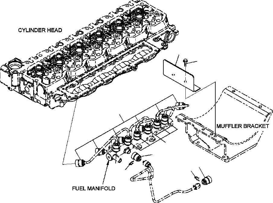 Схема запчастей Komatsu PC200LC-8 - A-AA7 ТОПЛИВН. ВПРЫСК СОЕДИН-Е КРЫШКИ ДВИГАТЕЛЬ