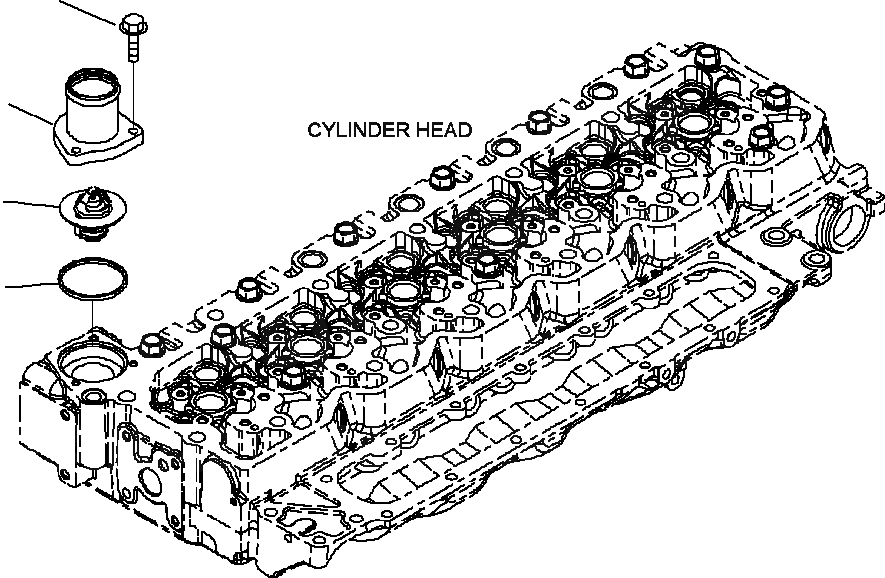 Схема запчастей Komatsu PC200LC-8 - A9-AA ТЕРМОСТАТ И ХЛАДАГЕНТ СОЕДИН-Е ДВИГАТЕЛЬ