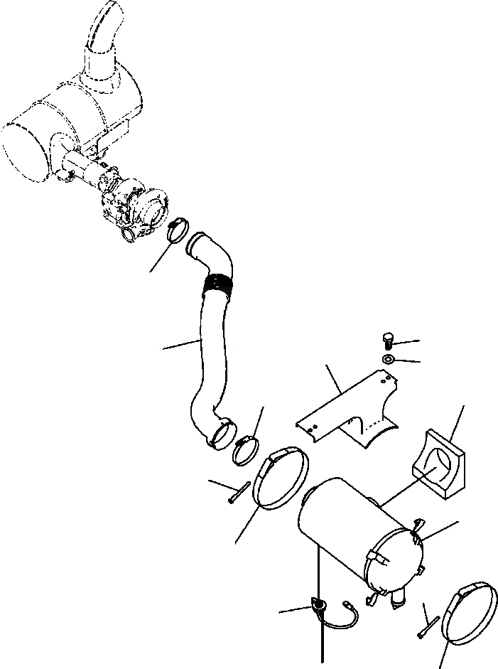 Схема запчастей Komatsu PC200LC-8 - B-A ВОЗДУХООЧИСТИТЕЛЬ СОЕДИН-ЕS И КРЕПЛЕНИЕ С ПРЕФИЛЬТР КОМПОНЕНТЫ ДВИГАТЕЛЯ