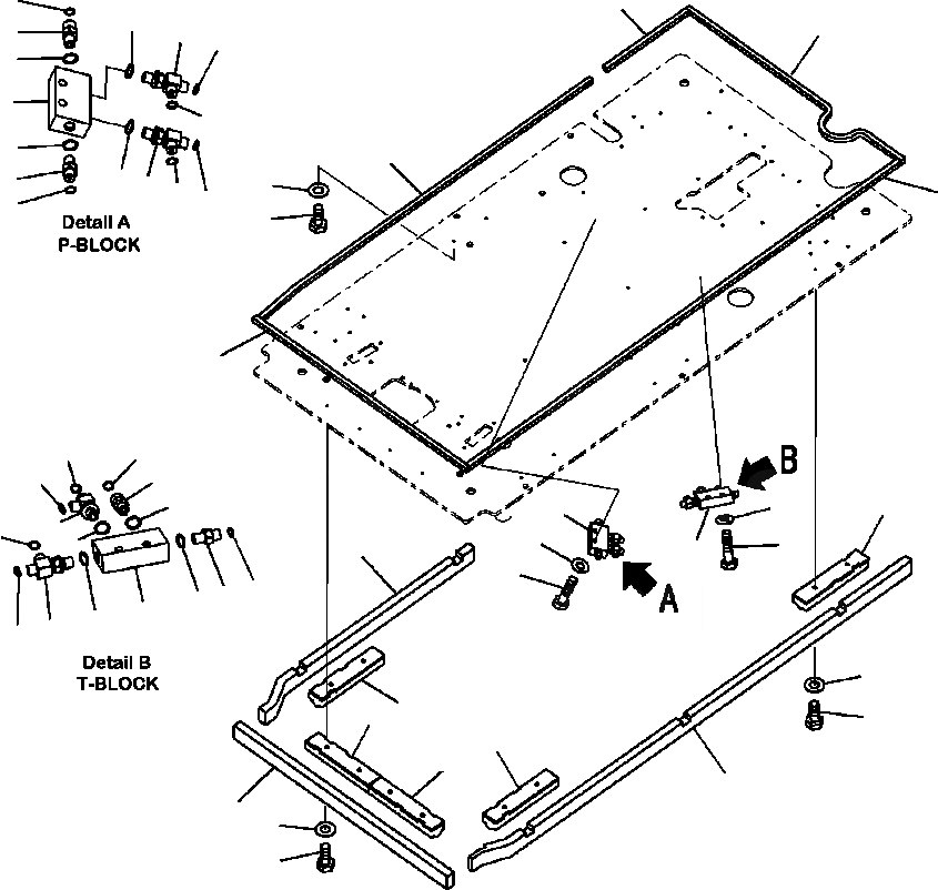 Схема запчастей Komatsu PC200LC-8 - H9-A ГИДРОЛИНИЯ КЛАПАН ПОЛ УСТАНОВКА ( АКТУАТОРS) ГИДРАВЛИКА