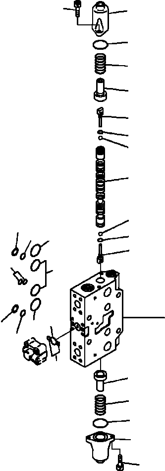 Схема запчастей Komatsu PC200LC-8 - H-A ОСНОВН. УПРАВЛЯЮЩ. КЛАПАН ДОПОЛН. СЕРВИСНЫЙ КЛАПАН ГИДРАВЛИКА