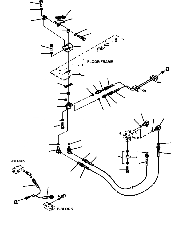 Схема запчастей Komatsu PC200LC-8 - H8-A ГИДРОЛИНИЯ ПРЯМ. ХОД (STS) (ГЛАВН. КЛАПАН СОЕДИН-ЕS) ГИДРАВЛИКА