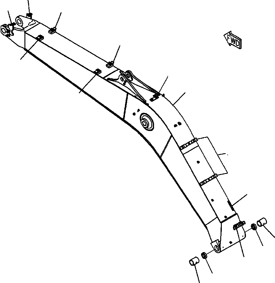 Схема запчастей Komatsu PC200LC-8 - T-A СТРЕЛА УСИЛ. РАБОЧЕЕ ОБОРУДОВАНИЕ