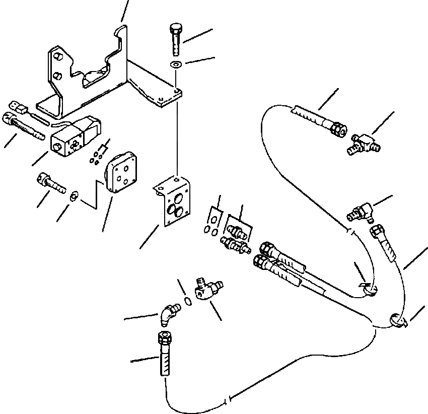 Схема запчастей Komatsu PC200-5 - РУКОЯТЬ FINE УПРАВЛ-Е СОЛЕНОИДНЫЙ КЛАПАН ТРУБЫ УПРАВЛ-Е РАБОЧИМ ОБОРУДОВАНИЕМ