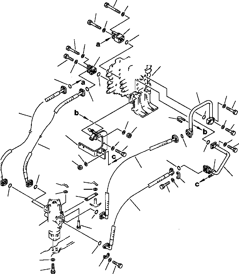 Схема запчастей Komatsu PC200-5 - ГИДРАВЛ УПРАВЛЯЮЩ. КЛАПАН TO/FROM ПОВОРОТНОЕ СОЕДИНЕНИЕ ТРУБЫ БЕЗ ВЫС. PRESSURE ФИЛЬТР.S УПРАВЛ-Е РАБОЧИМ ОБОРУДОВАНИЕМ