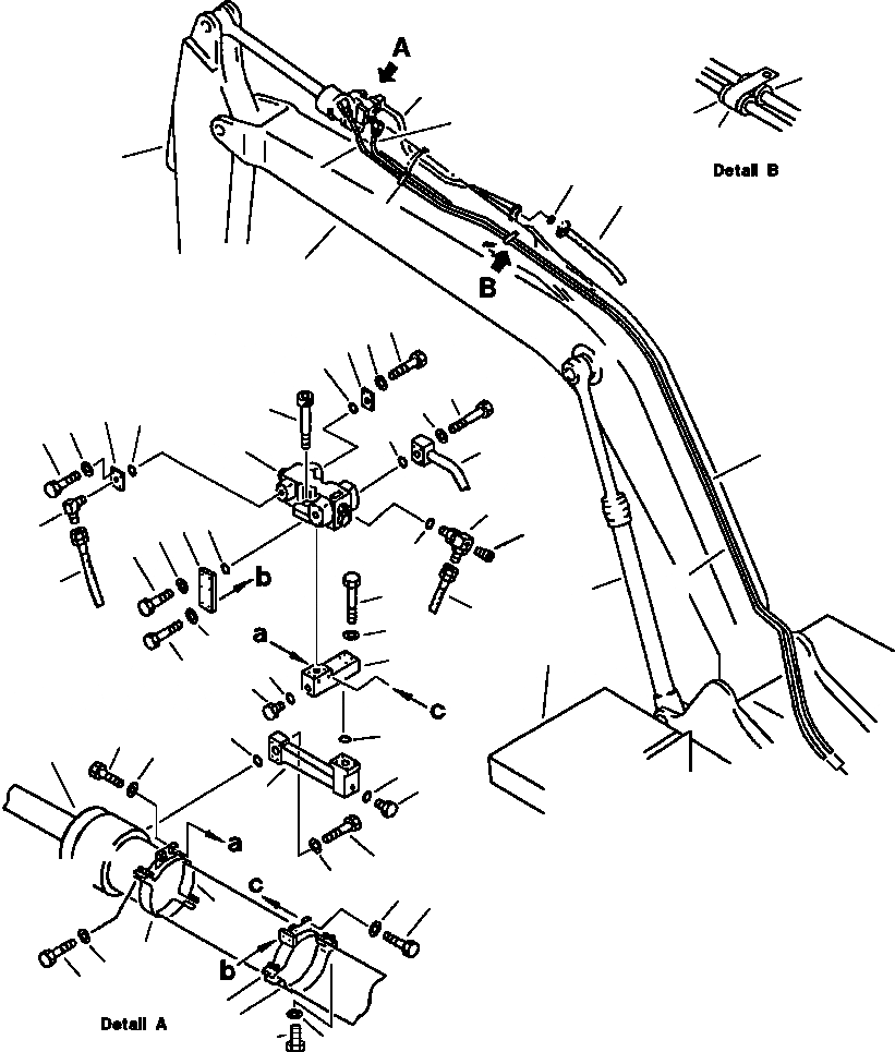 Схема запчастей Komatsu PC200-5 - ЦИЛИНДР РУКОЯТИЛИНИЯ ЗАКРЫВАЮЩЕГО КЛАПАНА НАВЕСН. ОБОРУД - REXROTH РАБОЧЕЕ ОБОРУДОВАНИЕ (ЭКСКАВАТ.)